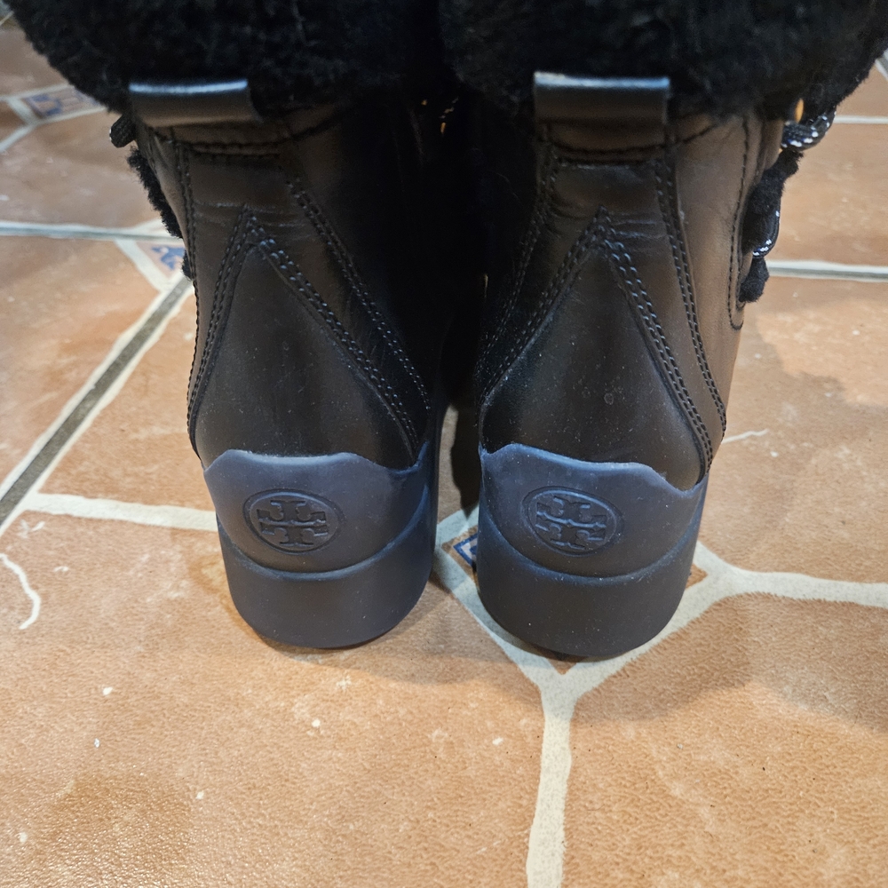 Tory Burch Black Ankle Booties - Picture 2 of 6